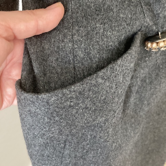 Carolyne Roehm Vintage Union Made Wool Coat For Neiman Marcus Size 8 - Picture 9 of 16